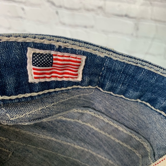 🌈3X$25⚡️True Religion Pearl Straight Leg Jeans 26 - Picture 8 of 8